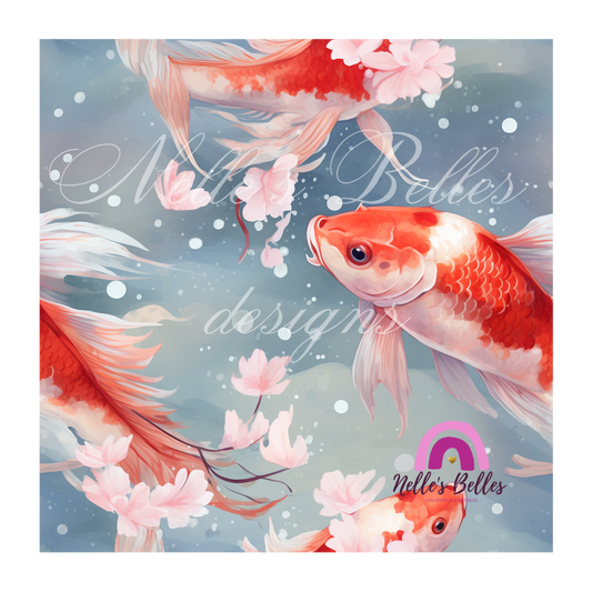 Koi fish seamless