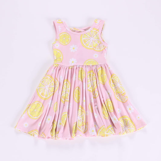 Lemon twirl dress