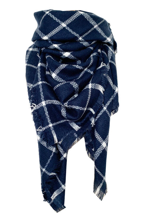 Faux Cashmere Plaid Scarf