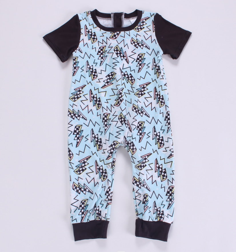 Lightning bolt romper