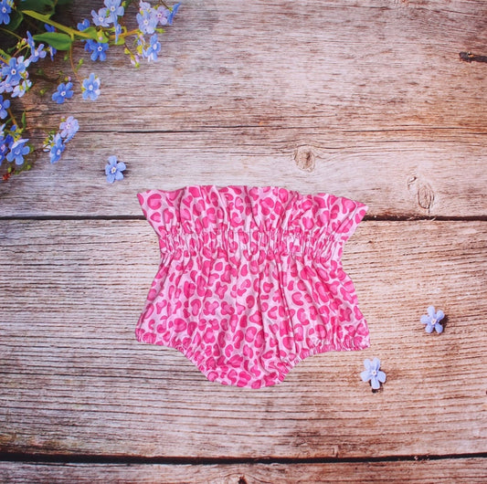 Pink leopard high waist bloomers