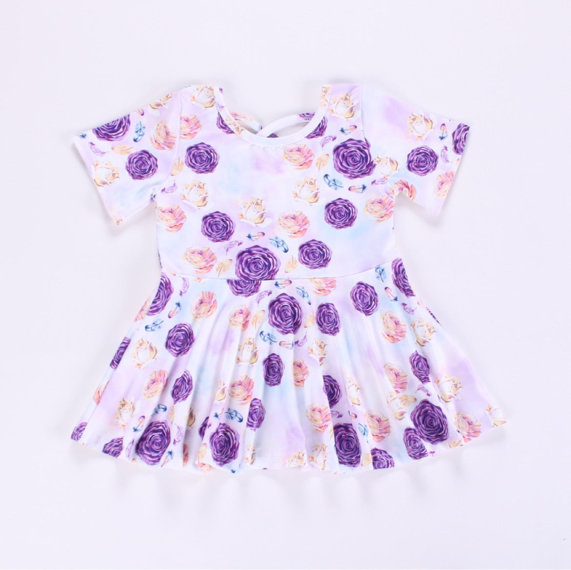 Lavender roses peplum