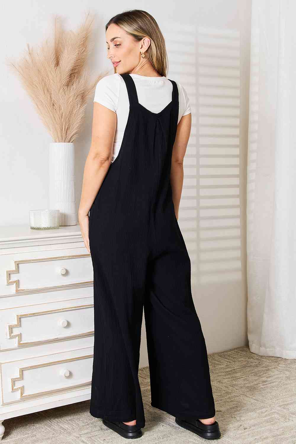 Basic Bae Wide Leg Overalls with Pockets