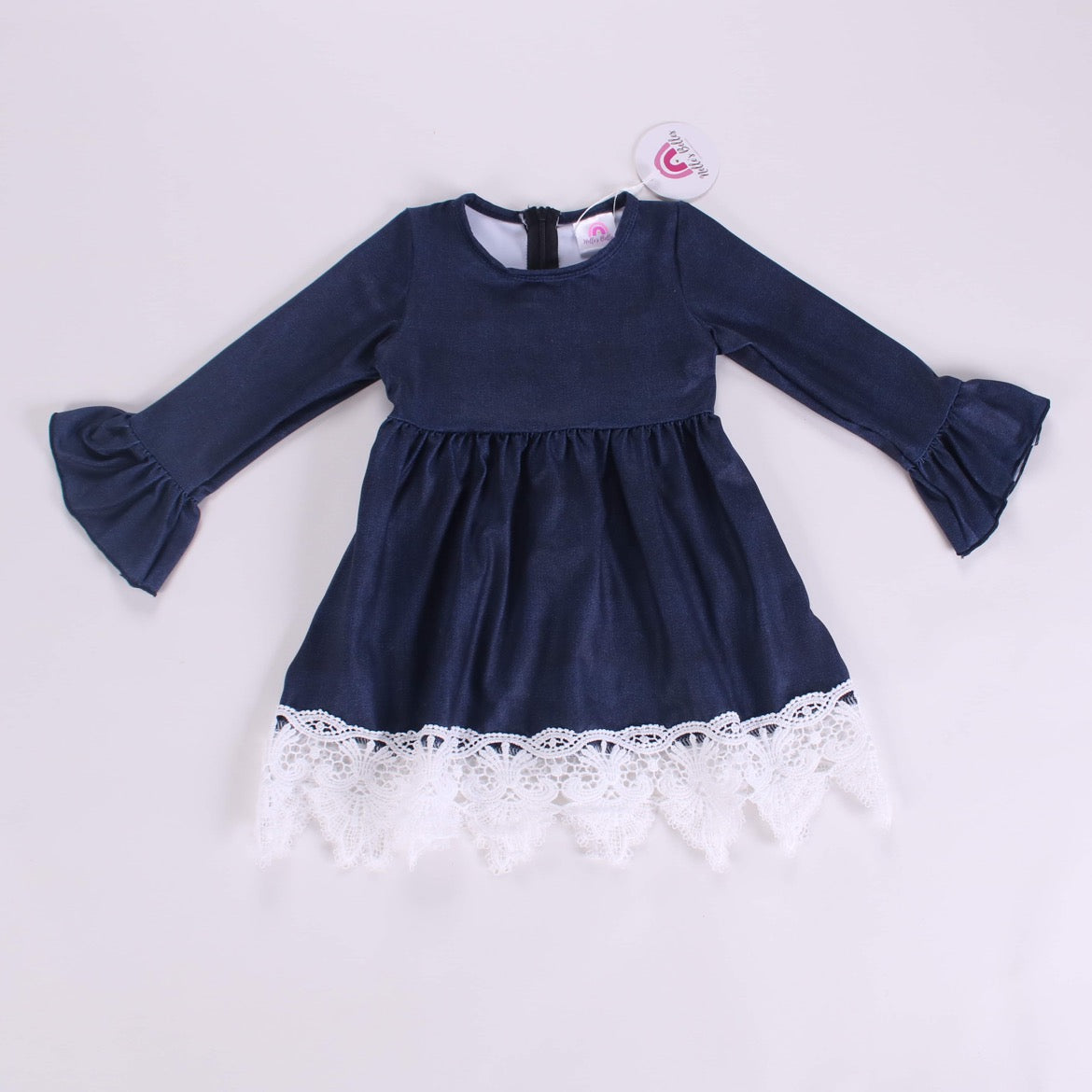 Bell sleeve laced dress