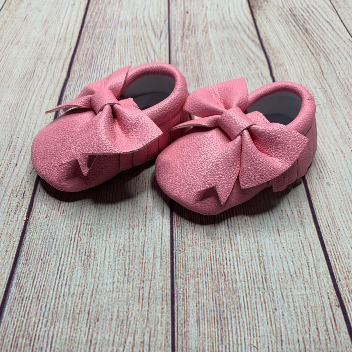 Pink Fringe Moccasins