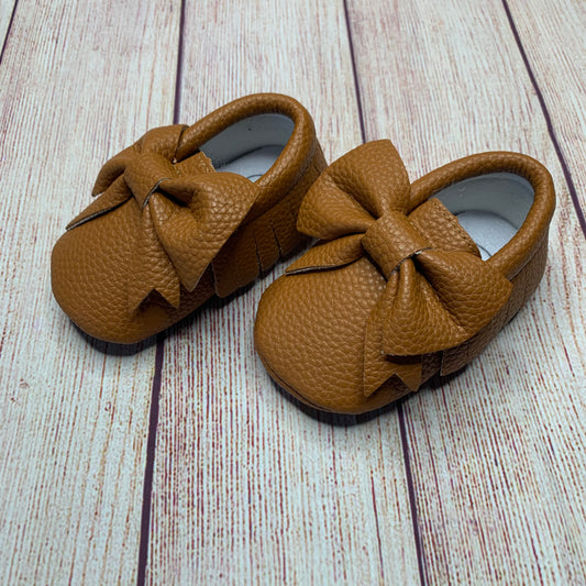 Brown Fringe Moccasins