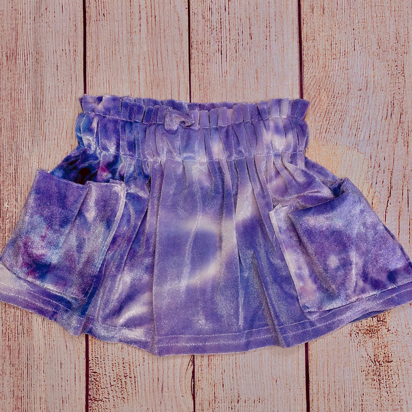 Purple Rain Velvet Pocket Skirt