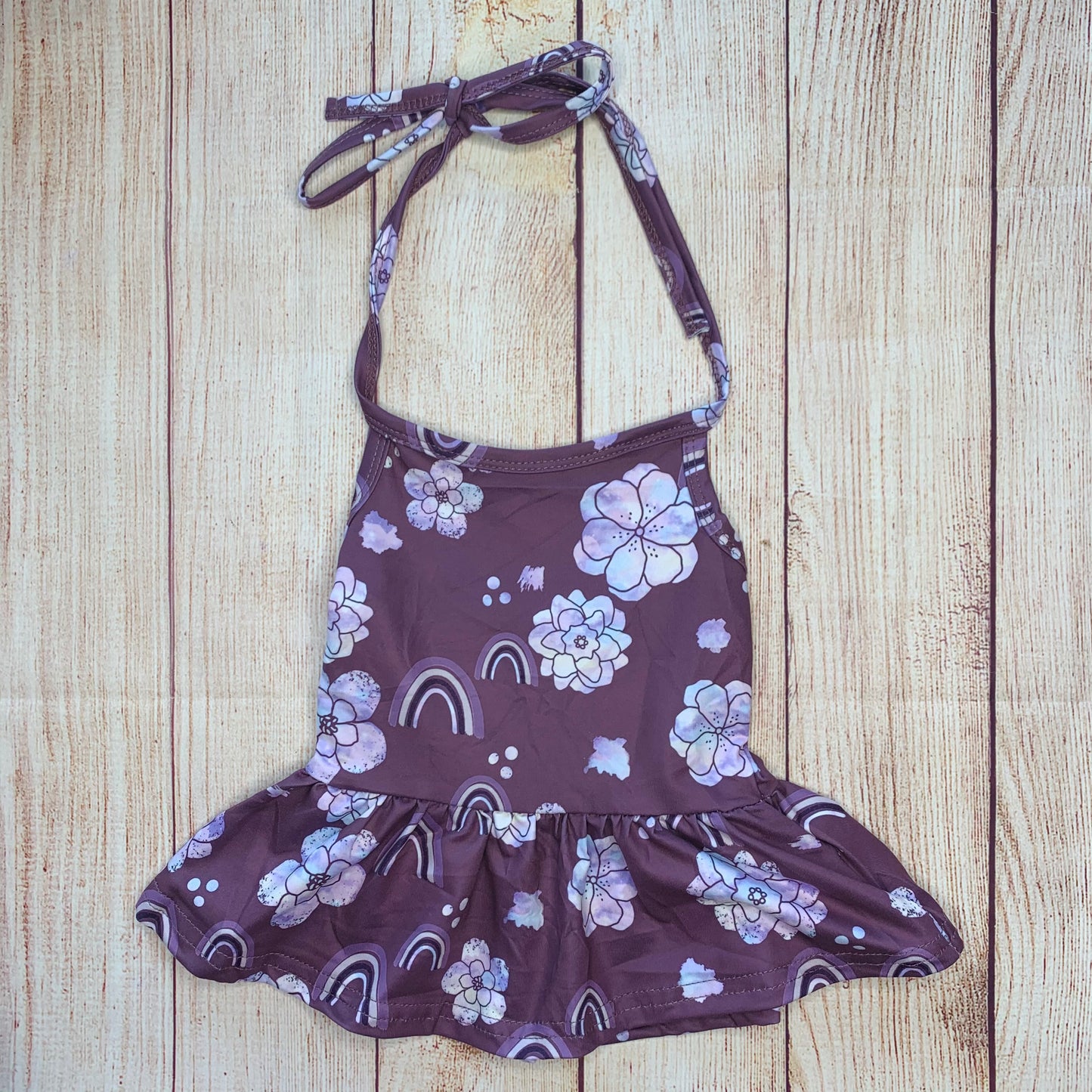 Plum Paradise Halter Peplum