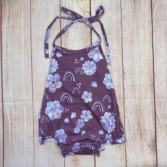 Plum Paradise Halter Romper