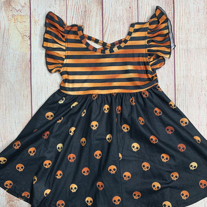 Midnight Skulls Twirl Dress