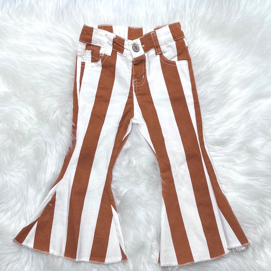 Butterscotch Stripe Flared Bottoms