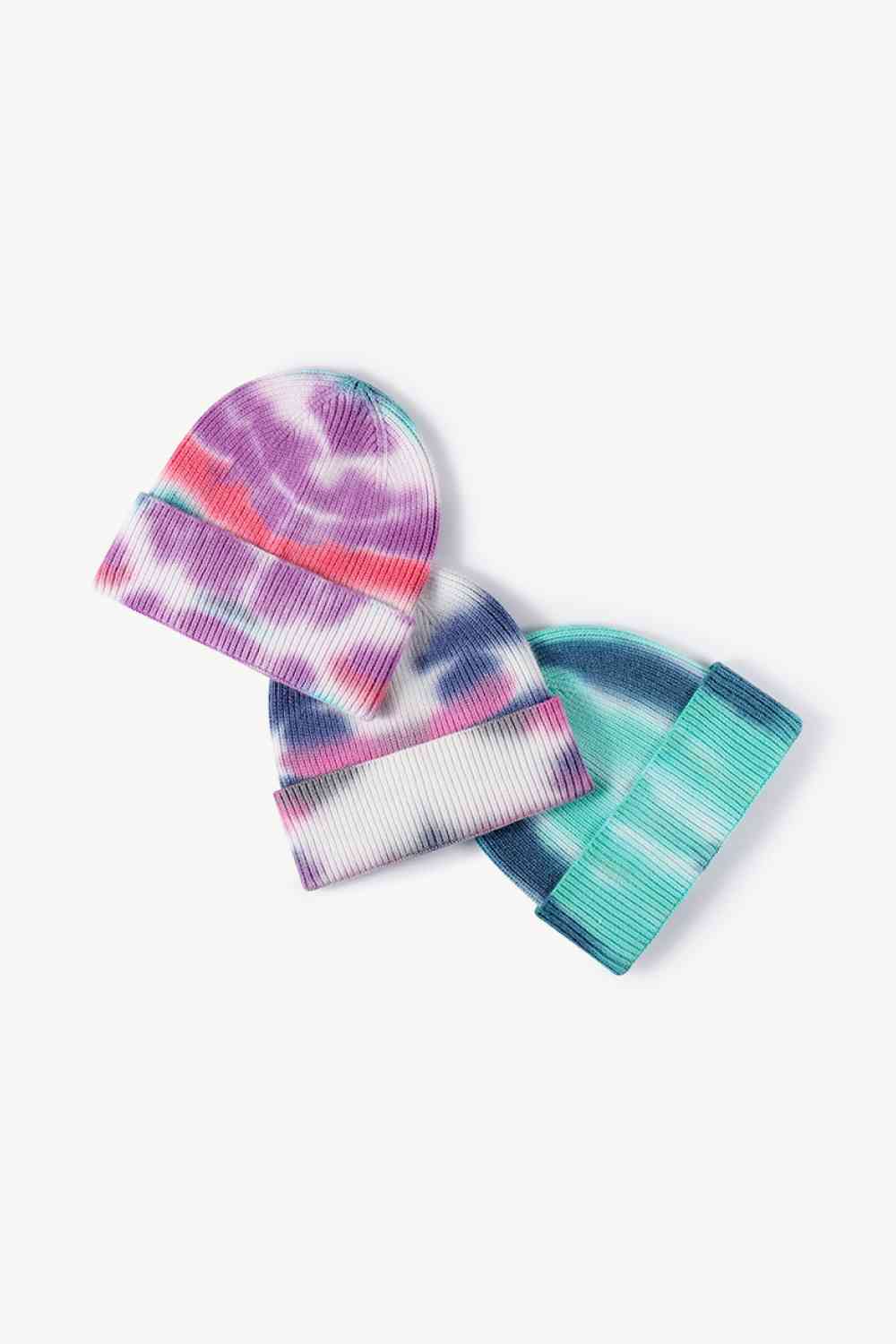 Tie-Dye Cuffed Knit Beanie