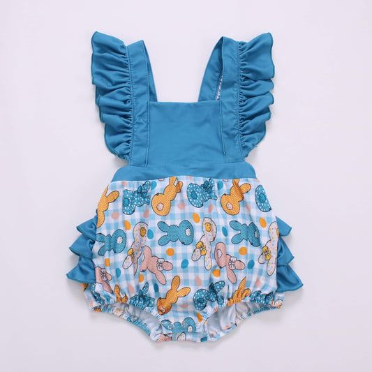 Bunny ruffle bubble romper