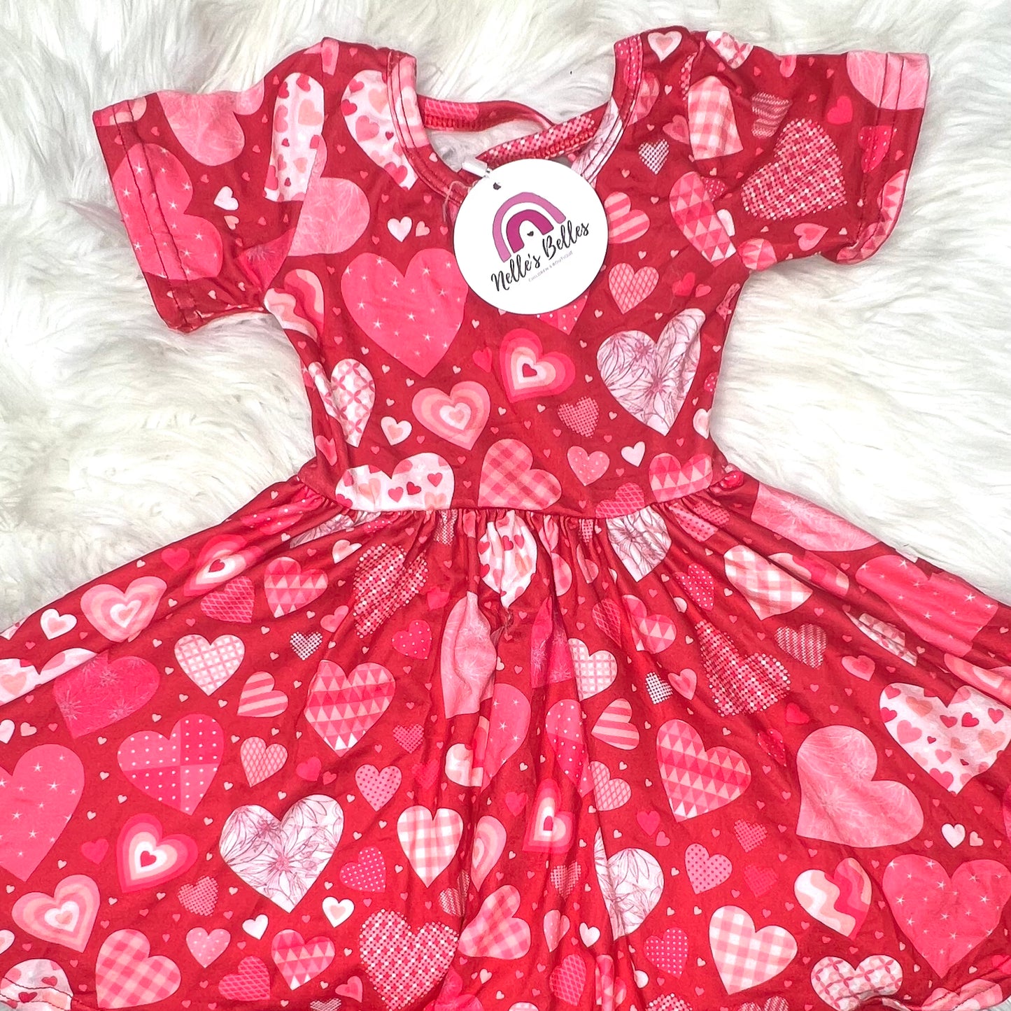 Hearts twirl dress