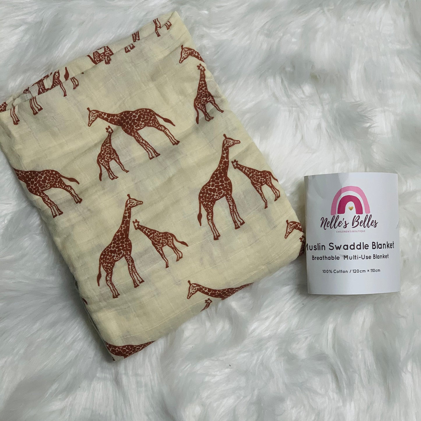 Giraffe Muslin blanket