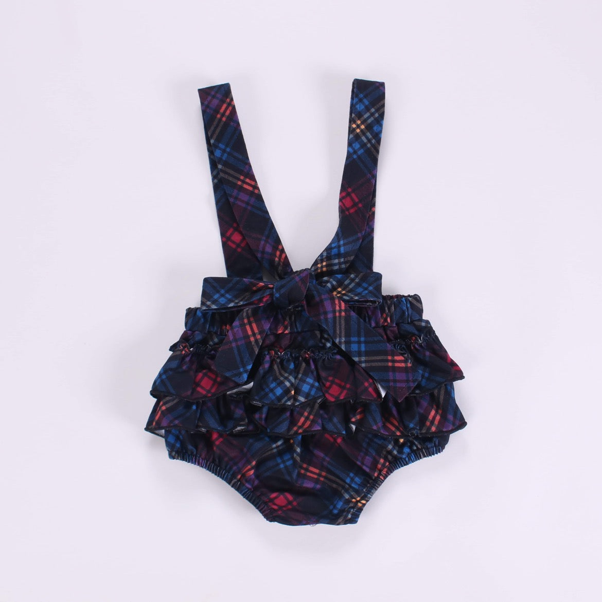 Deep plaid suspender bloomers