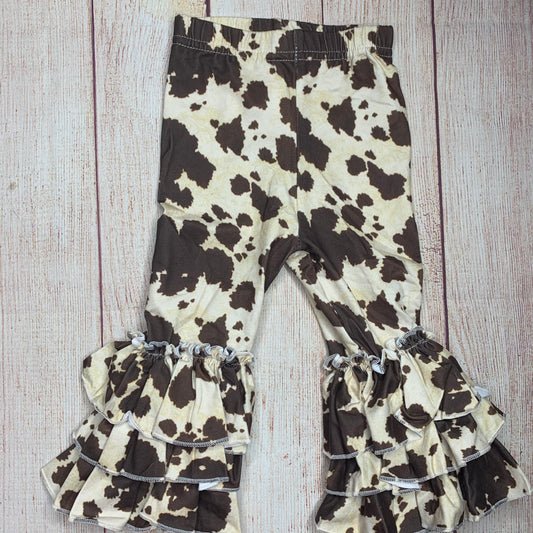 Cow ruffle pants