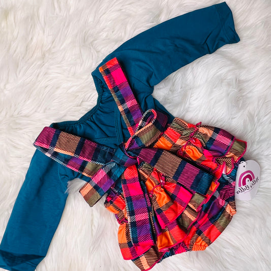 Bright plaid suspender bloomers