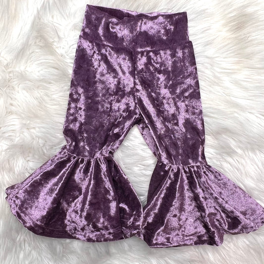 Lavender velvet bell bottoms