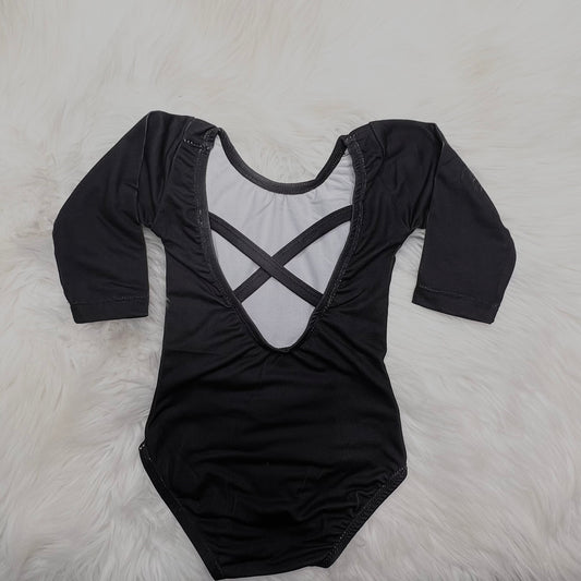 Black long sleeve leotard