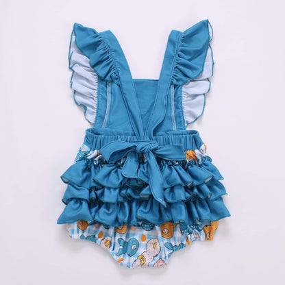 Bunny ruffle bubble romper